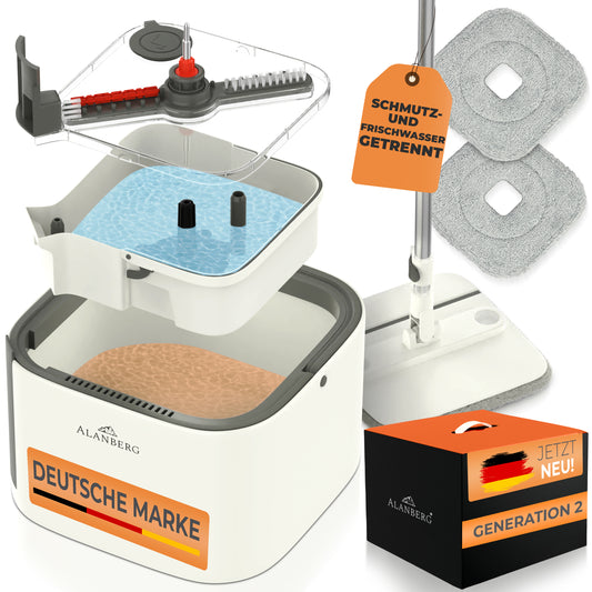 Clean-Spin Wischmopp - Gen 2 - Weiß