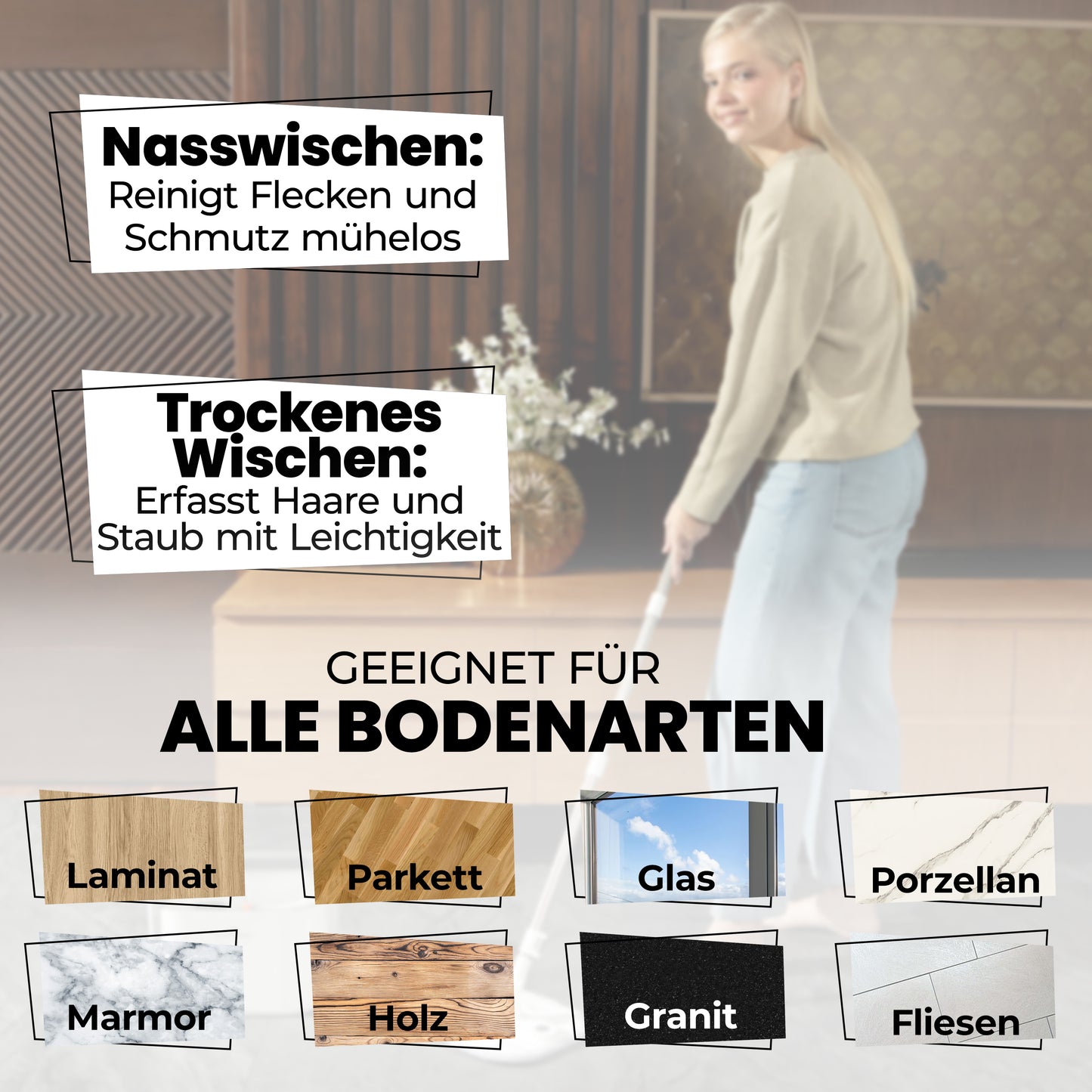 Clean-Spin Wischmopp - Gen 2 - Weiß