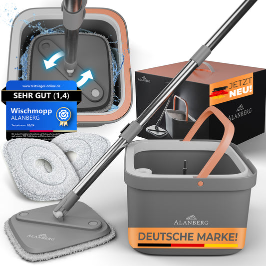 Clean-Spin Wischmopp - Grau