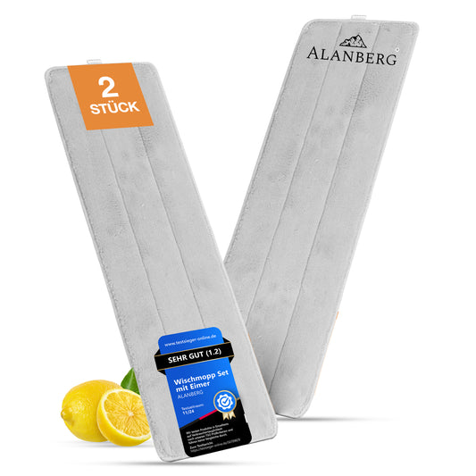 XL-Flachmopp mit Zweikammersystem - Ersatzpads (2 Stück)