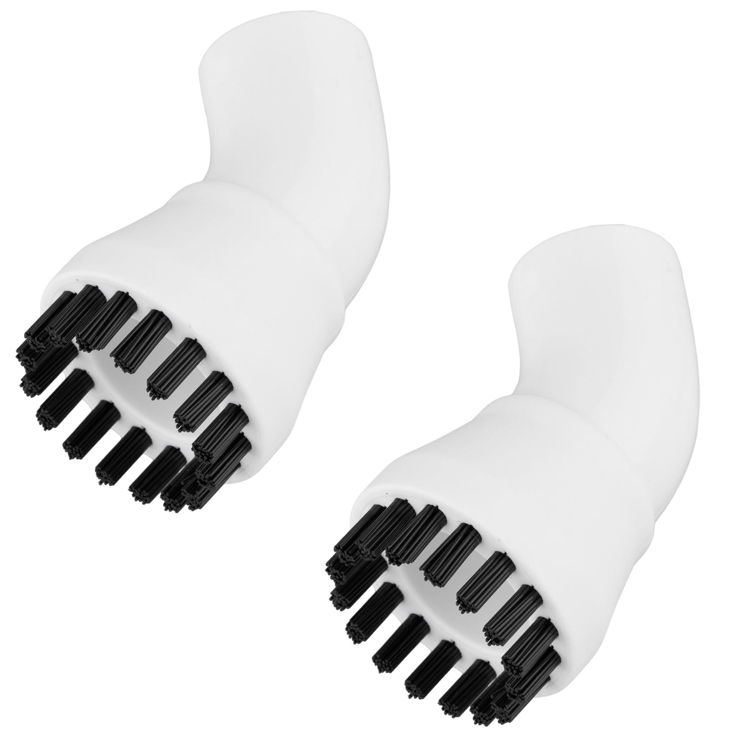 Nettoyeur vapeur - tête de brosse en nylon 2 pièces