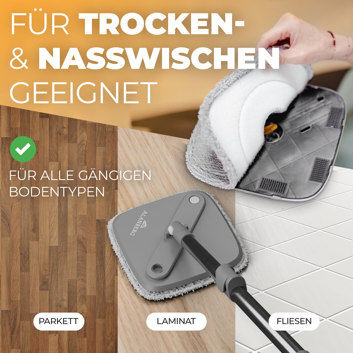 Clean-Spin Mop - Grey