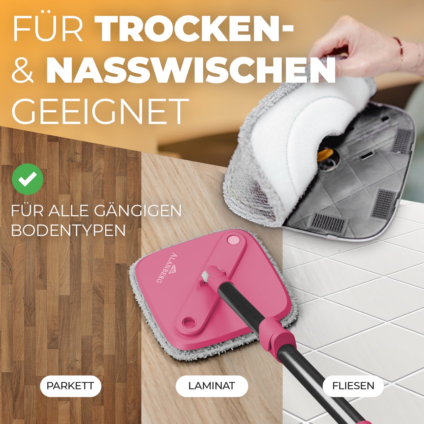 Clean-Spin Wischmopp - Pink