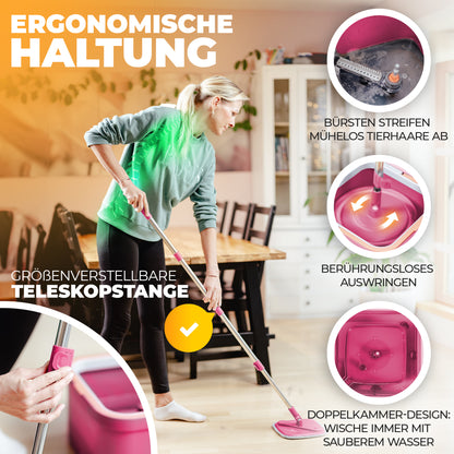 Clean-Spin Wischmopp - Pink