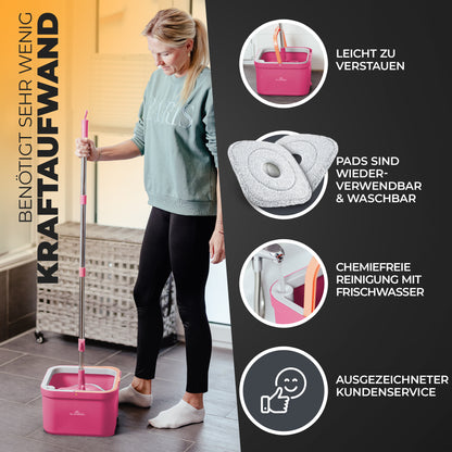 Clean-Spin Wischmopp - Pink