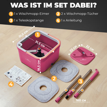 Clean-Spin Wischmopp - Pink