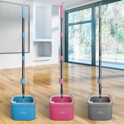Clean-Spinn Wischmop - Ersatzstange Grau